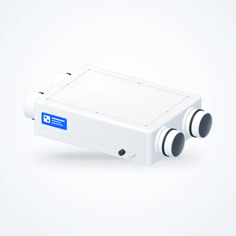 Recuperador de calor de alta eficiencia HRV Flat