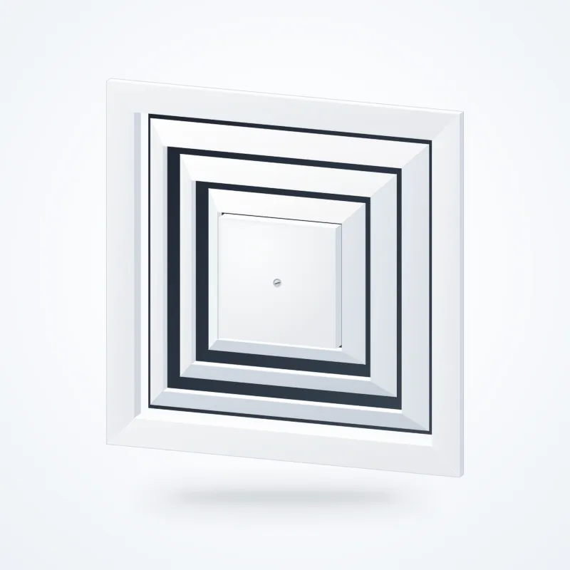 Difusor cuadrado de 4 vías