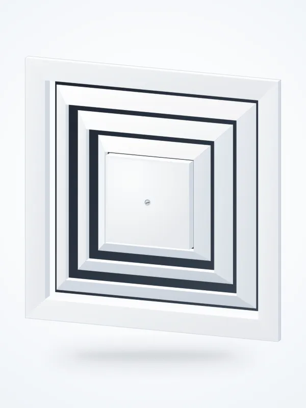 Producto Difusor cuadrado de 4 vías Imagen